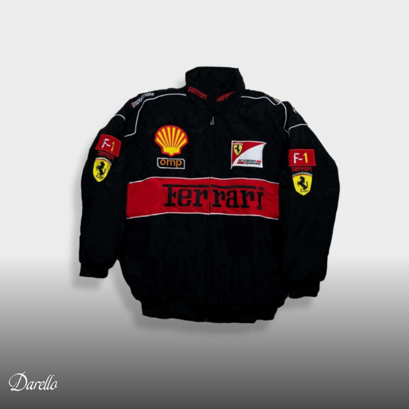 Vintage Ferrari Bomber | Rood