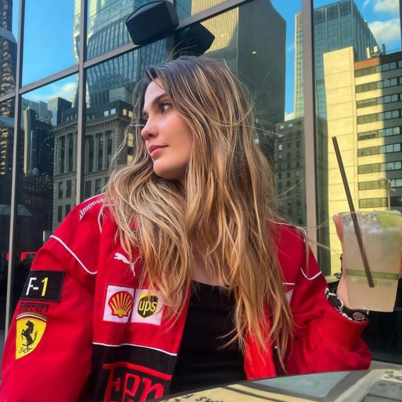 Vintage Ferrari Bomber | Rood